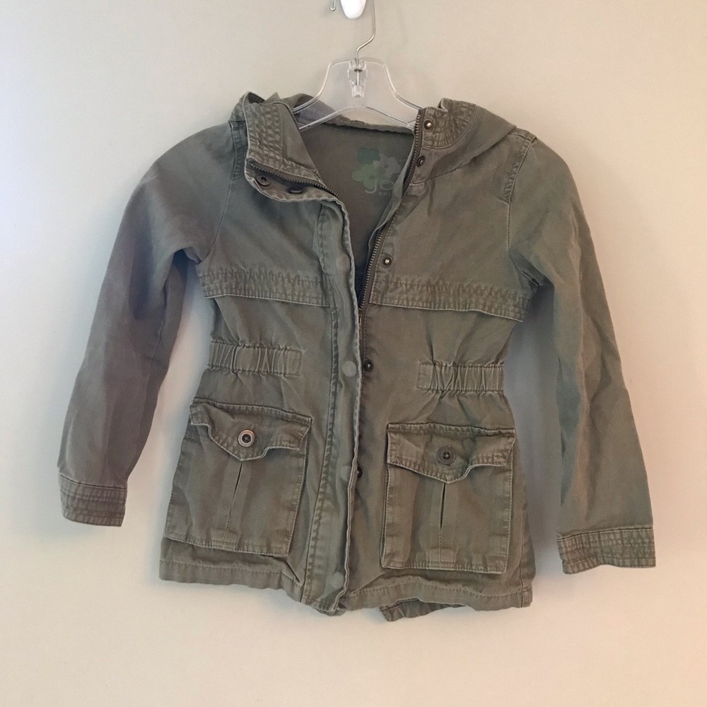 Joe Fresh Army Green Hooded Jacket